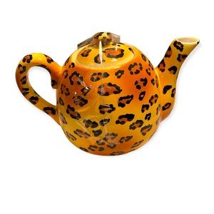 Animal Print Tea Pot Ceramic